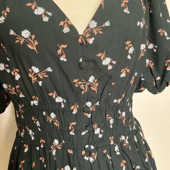 Madewell Petite Challis Sophia Mini Dress is Woodland Floral Size Small - Picture 7 of 15